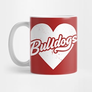 Vintage Bulldogs School Spirit // High School Football Mascot // Go Bulldogs Mug